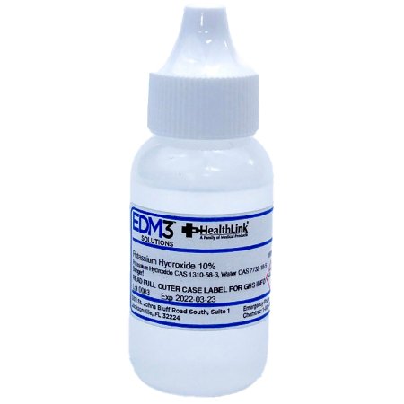 Potassium Hydroxide ACS Grade 10% 30 mL  (KOH) Histology Reagent Stain by EDM 3 LLC  ID 1815